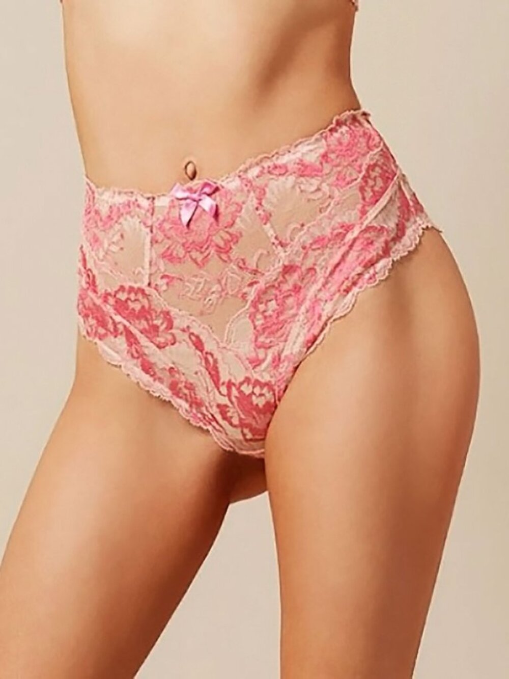 Agent Provocateur LULA Big Brief NWT Pink & Nude [V]
